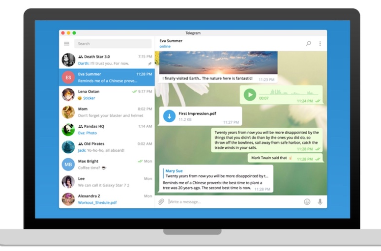 Telegram 中文电脑桌面端